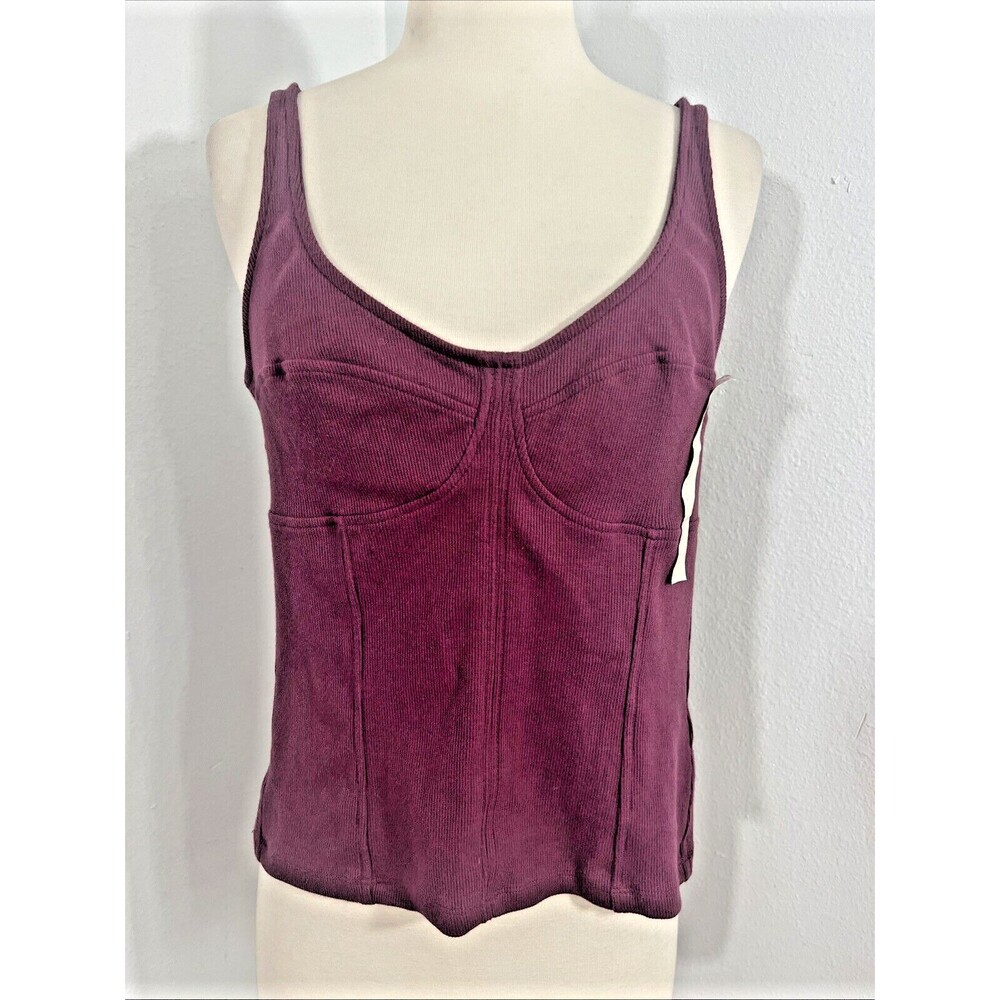 Universal Thread Crop Top Womens L Burgundy Babydoll Y2K Coquette Gyaru Style